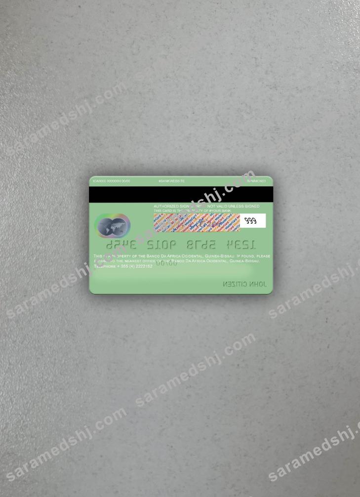 Guinea Bissau Banco Da Africa Ocidental mastercard photolook back